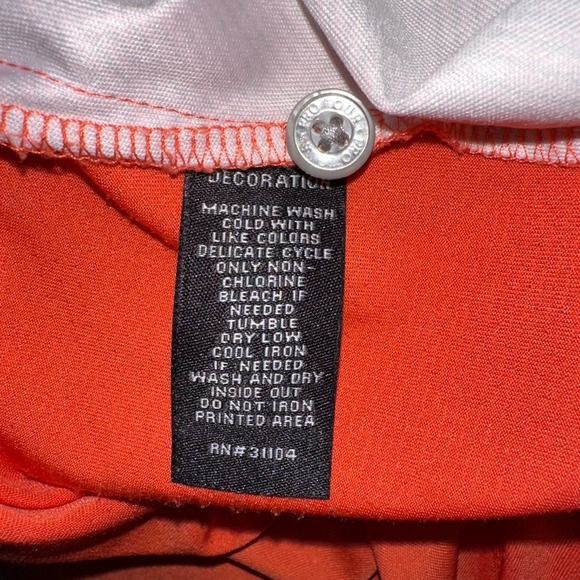 Men's Pro Tour Polo Shirt XXL Orange Red Short Sleeve Golf Casual - Picture 8 of 15